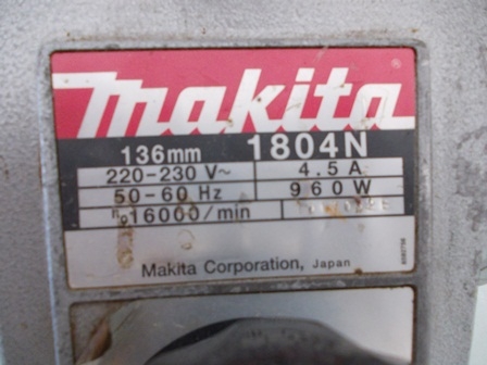กบไสไม้Makita 1804N ของแท้ สภาพดีมาก ราคาถูก ด่วนเลยครับ