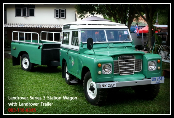 ขายแล้วครับ...Landrover Series 3 แวนช่วงสั้น พร้อมพ่วงเทเลอร์ ขายแล้วครับ...Landrover Series 3 แวนช่วงสั้น พร้อมพ่วงเทเลอร์