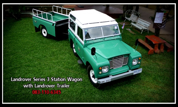 ขายแล้วครับ...Landrover Series 3 แวนช่วงสั้น พร้อมพ่วงเทเลอร์ ขายแล้วครับ...Landrover Series 3 แวนช่วงสั้น พร้อมพ่วงเทเลอร์