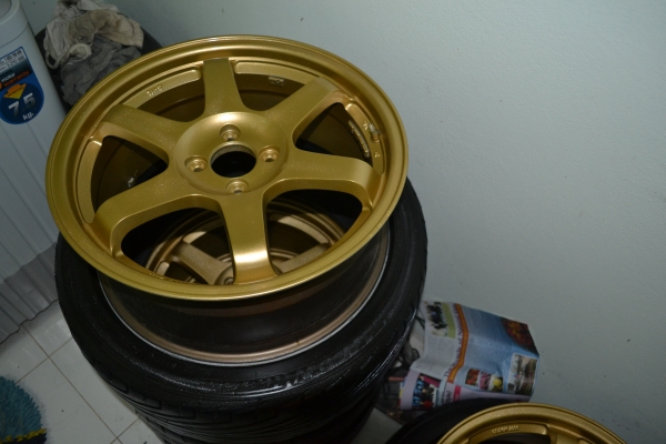 ขาย TE37 ขอบ 17 4/100 พร้อมยาง