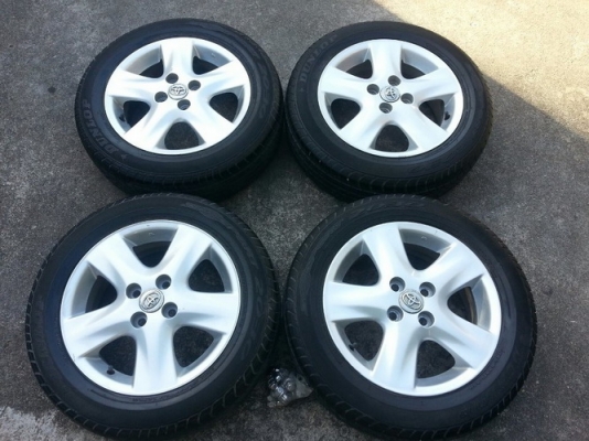 ล้อ15VIOS 4รู100 + ยาง Dunlop 185/60/15 ปี08 ยางใช้ได้อีกนานดอกสวย ล้อ15VIOS 4รู100 + ยาง Dunlop 185/60/15 ปี08 ยางใช้ได้อีกนานดอกสวย