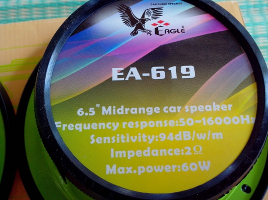 ขายลำโพงเสียงกลาง6.5 อีเกิลพร้อมฝาปิด