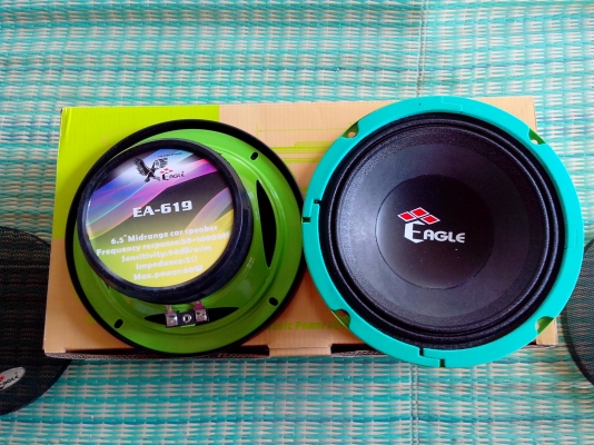 ขายลำโพงเสียงกลาง6.5 อีเกิลพร้อมฝาปิด
