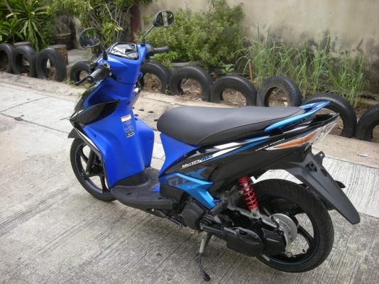 mio 125 ปี2012 GTX สีน้ำเงิน-ดำ ล้อแม็ค เดิมๆ