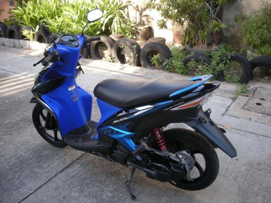 mio 125 ปี2012 GTX สีน้ำเงิน-ดำ ล้อแม็ค เดิมๆ