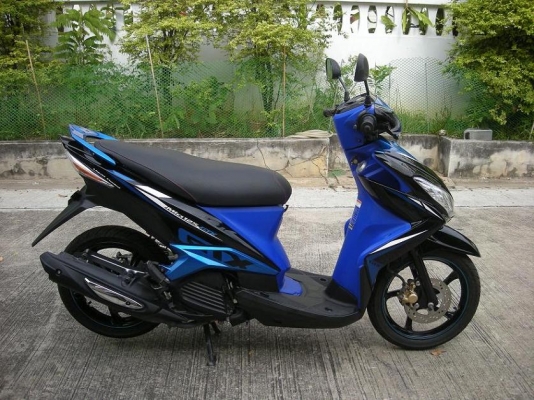 mio 125 ปี2012 GTX สีน้ำเงิน-ดำ ล้อแม็ค เดิมๆ