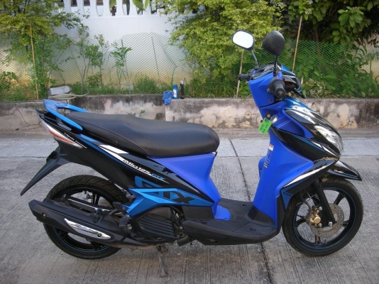 mio 125 ปี2012 GTX สีน้ำเงิน-ดำ ล้อแม็ค เดิมๆ