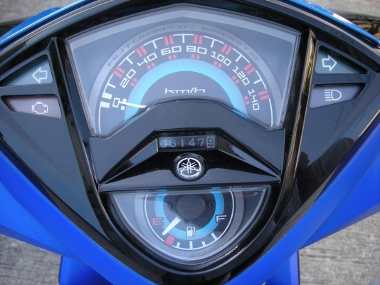mio 125 ปี2012 GTX สีน้ำเงิน-ดำ ล้อแม็ค เดิมๆ
