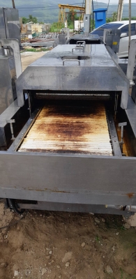 เครื่องทอดอัตโนมัติ สายพานกว้าง60เซ็นยาว6เมตร ของญี่ปุ่น ขาย150,000บาท