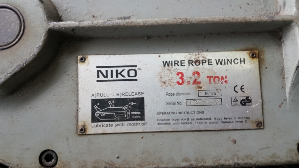 รอกสลิงดึงเครื่องจักร3.2ตัน