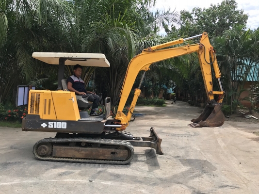 ขายแบคโฮ SUMITOMO S100 เทียบ(pc35) บุ้งกี๋ ปั้มนิ้ว แทรคยาง ครบๆ สวยเดิมจากญี่ปุ่น ทำงานสมบูรณ์ทุกระบบ รับรองไม่ผิดหวัง 265,000 เท่านั้น!!