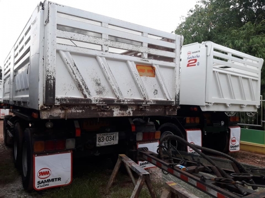 ลูกพ่วงดัมพ์สามมิตร 3 เพลาแท้ ปี 55 ทะเบียนพร้อม