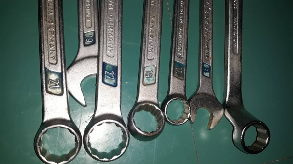 ขายประแจปากตายแหวนข้างHAZET MADE IN GERMANY.มือสองจากเยอรมัน