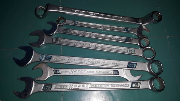 ขายประแจปากตายแหวนข้างHAZET MADE IN GERMANY.มือสองจากเยอรมัน