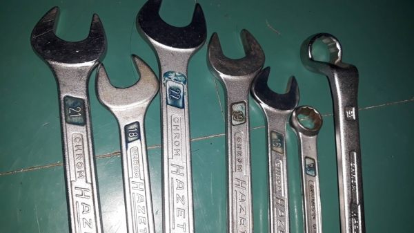 ขายประแจปากตายแหวนข้างHAZET MADE IN GERMANY.มือสองจากเยอรมัน