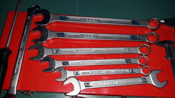ขายประแจปากตายแหวนข้างHAZET MADE IN GERMANY.มือสองจากเยอรมัน ขายประแจปากตายแหวนข้างHAZET MADE IN GERMANY.มือสองจากเยอรมัน