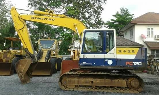 ต้องการขายรถขุดยี่ห้อ. KOMATSU-PC120'5รถนอกนำเข้าจากญี่ปุ่น