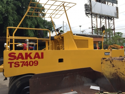 รถบดล้อยาง9ล้อ SAKAI TS7409 พร้อมใช้งาน เอกสารเล่มทะเบียน