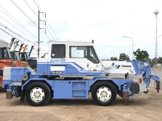 ขายรถเครน TADANO TR80M-1 (ขนาด 8 ตัน) ปี 1993 รถนอกนำเข้าจากญี่ปุ่น สภาพสวยพร้อมใช้ มีVDOการทำงานครั