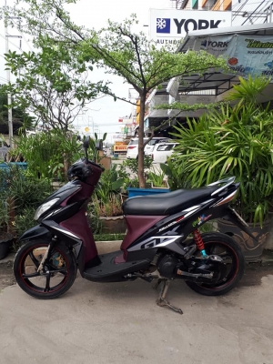 มีโอ 125 รุ่น GTX สีดำเทา (ล้อแม็กซ์แท้) ปี 2555 ขี่หล่อๆ