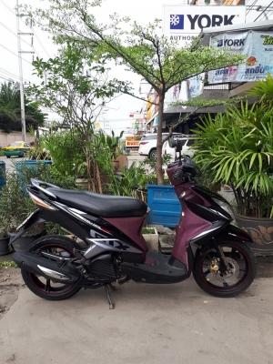 มีโอ 125 รุ่น GTX สีดำเทา (ล้อแม็กซ์แท้) ปี 2555 ขี่หล่อๆ