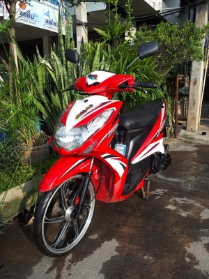 ราคาถูก Mio 125 i รุ่น RR ปี 2556 สีแดงขาว รถหล่อสปอร์ต รุ่นใหม่หัวฉีด ราคาถูก Mio 125 i รุ่น RR ปี 2556 สีแดงขาว รถหล่อสปอร์ต รุ่นใหม่หัวฉีด