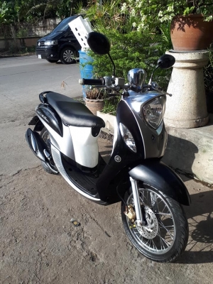 New Fino FI สีดำเทาขาว ปี 2556 รุ่นหัวฉีด Premium สไตล์คลาสสิค