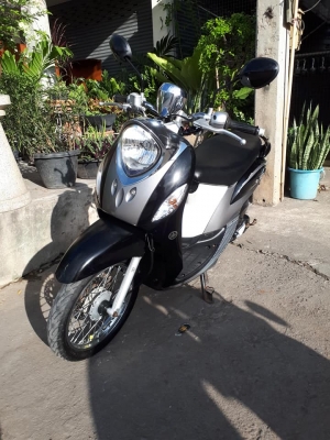 New Fino FI สีดำเทาขาว ปี 2556 รุ่นหัวฉีด Premium สไตล์คลาสสิค