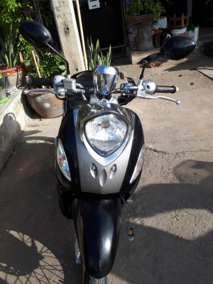 New Fino FI สีดำเทาขาว ปี 2556 รุ่นหัวฉีด Premium สไตล์คลาสสิค