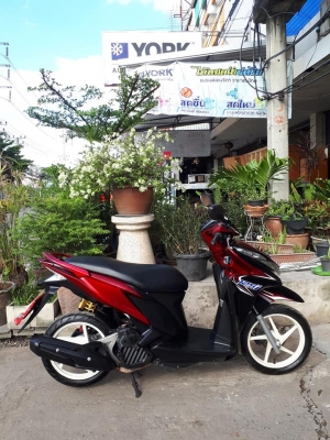 คลิ๊ก 125 ไอ ปี 2556 สีดำแดง (ล้อแม็กซ์) รุ่น Tune up รถสวย ขับง่าย พร้อมใช้