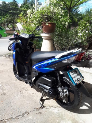 รุ่นใหม่ GT 125 สีน้ำเงินขาว ปลายปี 2559 (ล้อแม็กซ์แท้)สปอร์ต หล่อโดนใจ