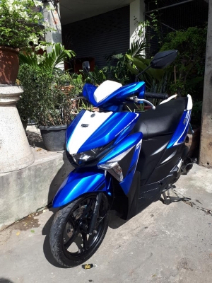 รุ่นใหม่ GT 125 สีน้ำเงินขาว ปลายปี 2559 (ล้อแม็กซ์แท้)สปอร์ต หล่อโดนใจ