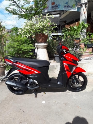 Yamaha GT 125 สีแดงดำ ปี 2560 (ล้อแม็กซ์) หล่อมากๆสะดุดตา รุ่นใหม่หัวฉีด Yamaha GT 125 สีแดงดำ ปี 2560 (ล้อแม็กซ์) หล่อมากๆสะดุดตา รุ่นใหม่หัวฉีด
