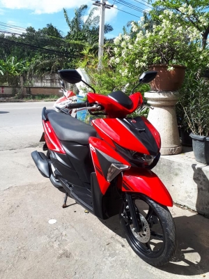Yamaha GT 125 สีแดงดำ ปี 2560 (ล้อแม็กซ์) หล่อมากๆสะดุดตา รุ่นใหม่หัวฉีด