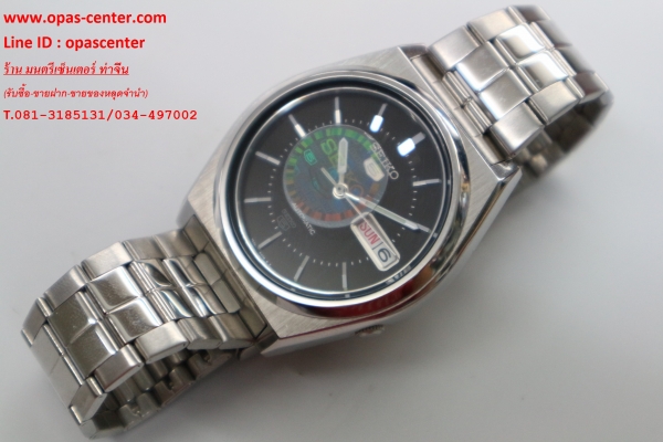 นาฬิกา Seiko Auto ออโต้ ชาย รุ่น หน้าดำ สภาพใหม่มาก เดินปกติ ส่งฟรี