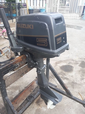 17500 SUZUKI 5แรง 2จังหวะ หางสั้น 17 นิ้ว เครื่องสวยๆ