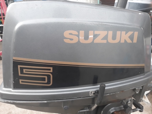 17500 SUZUKI 5แรง 2จังหวะ หางสั้น 17 นิ้ว เครื่องสวยๆ