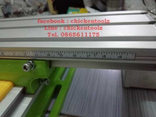 โต๊ะมิลลิ่ง เพื่องานมิลลิ่ง ขนาดโต๊ะ 330 มม.x 95 มม. แกน X เคลื่อนที่ได้ 190 มม. แกน Y เคลื่อนที่ได้