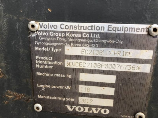 ขาย 1,190,000 บาท VOLVO EC210BLC PRIME ปี2012 ทำงาน 7,xxx ชม. เครื่องดี ปั้มแรง โช่หนา เอวแน่น ไฟฟ้าครบ เอกสารเล่มทะเบียน  รถอยู่  นครราชสีมา โทร 0610710295  สนใจ รายการสินค้า อื่นๆ ที่ เว็ปไชค์ Truck2Hand  https://www.truck2hand.com/index.php?actions=con