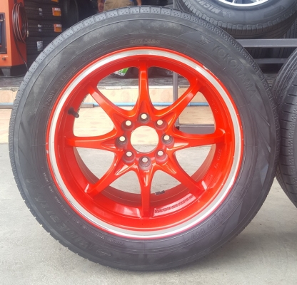 ล้อมือ2 CE28 ขอบ15 4รู100-114 กว้าง7  ET35 พร้อมยาง