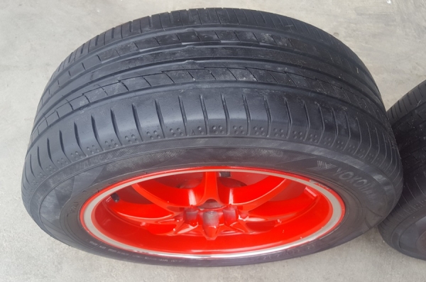 ล้อมือ2 CE28 ขอบ15 4รู100-114 กว้าง7  ET35 พร้อมยาง