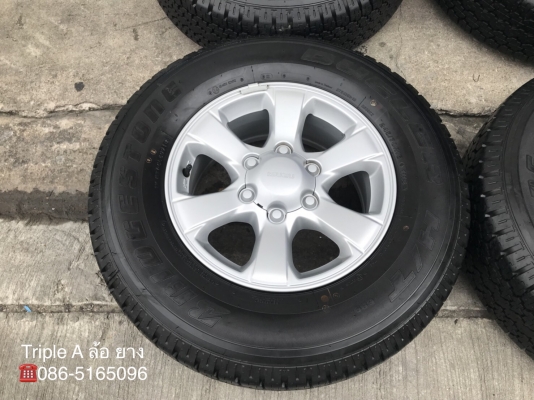 แม็กป้ายแดง ISUZU D-MAX Blue Power ขอบ 16 พร้อมยางป้ายแดง Bridgestone 245-70-16 ปี 18