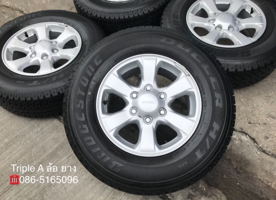 แม็กป้ายแดง ISUZU D-MAX Blue Power ขอบ 16 พร้อมยางป้ายแดง Bridgestone 245-70-16 ปี 18