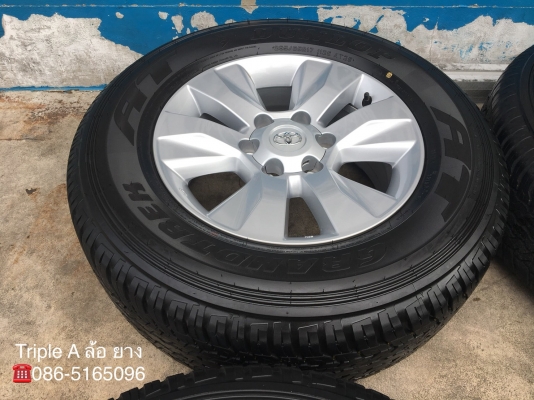 ล้อแม็กป้ายแดง Toyota Revo ขอบ17 พร้อมยางป้ายแดง 265-65-17 Dunlop ปี 18