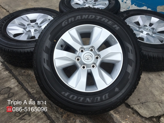 ล้อแม็กป้ายแดง Toyota Revo ขอบ17 พร้อมยางป้ายแดง 265-65-17 Dunlop ปี 18