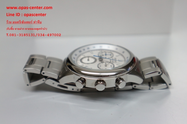 นาฬิกา Seiko Chronograph ชาย สภาพใหม่มาก เดินปกติ มีกล่อง สายต่อ ส่งฟรี