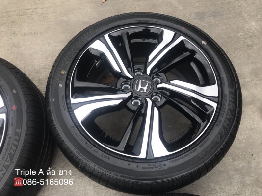 ใหม่ยกห้าง ล้อแม็กป้ายแดง Honda Civic FC 1.5 Turbo RS ขอบ 17 พร้อมยางป้ายแดง 215-50-17 Bridgestone ปี 18