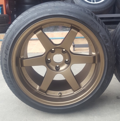 ล้อมือ2 TE37 ขอบ18 5รู114 พร้อมยาง 4 ล้อ ล้อมือ2 TE37 ขอบ18 5รู114 พร้อมยาง 4 ล้อ