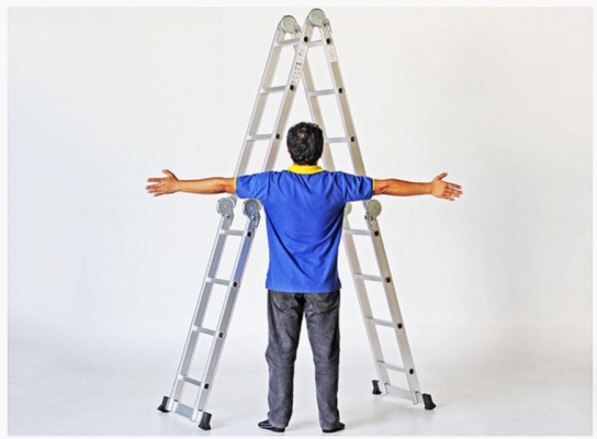 บันไดอลูมิเนียม 16 ขั้น(ไม่รวมขาบันได) แบบข้อใหญ่ยาว4.70ม. ของใหม่ บันไดอลูมิเนียม 16 ขั้น(ไม่รวมขาบันได) แบบข้อใหญ่ยาว4.70ม. ของใหม่