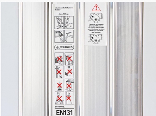 บันไดอลูมิเนียม 16 ขั้น(ไม่รวมขาบันได) แบบข้อใหญ่ยาว4.70ม. ของใหม่ บันไดอลูมิเนียม 16 ขั้น(ไม่รวมขาบันได) แบบข้อใหญ่ยาว4.70ม. ของใหม่